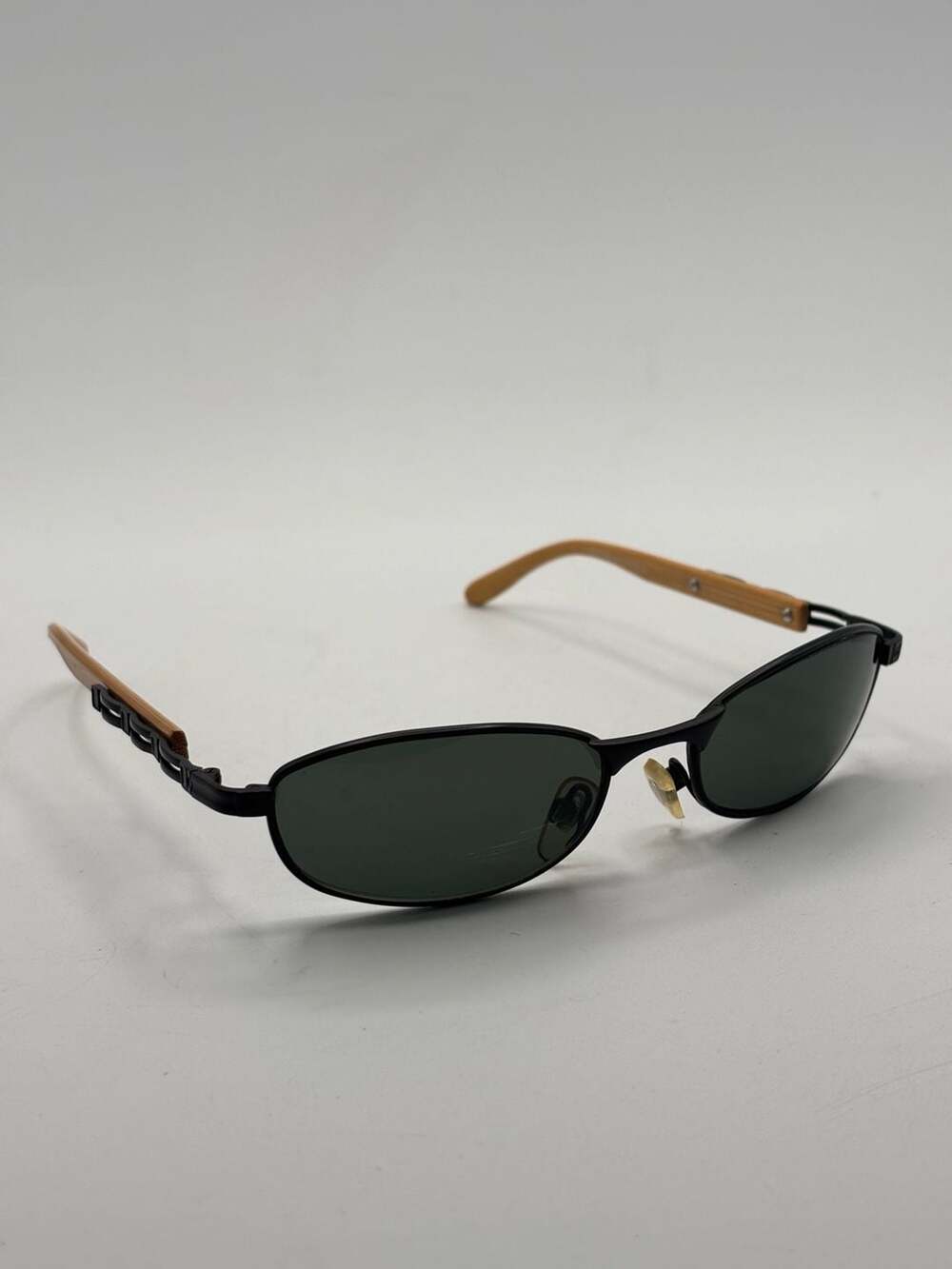 OLK Mod. 291 Size 51-19 Sunglasses Black Wood Temples